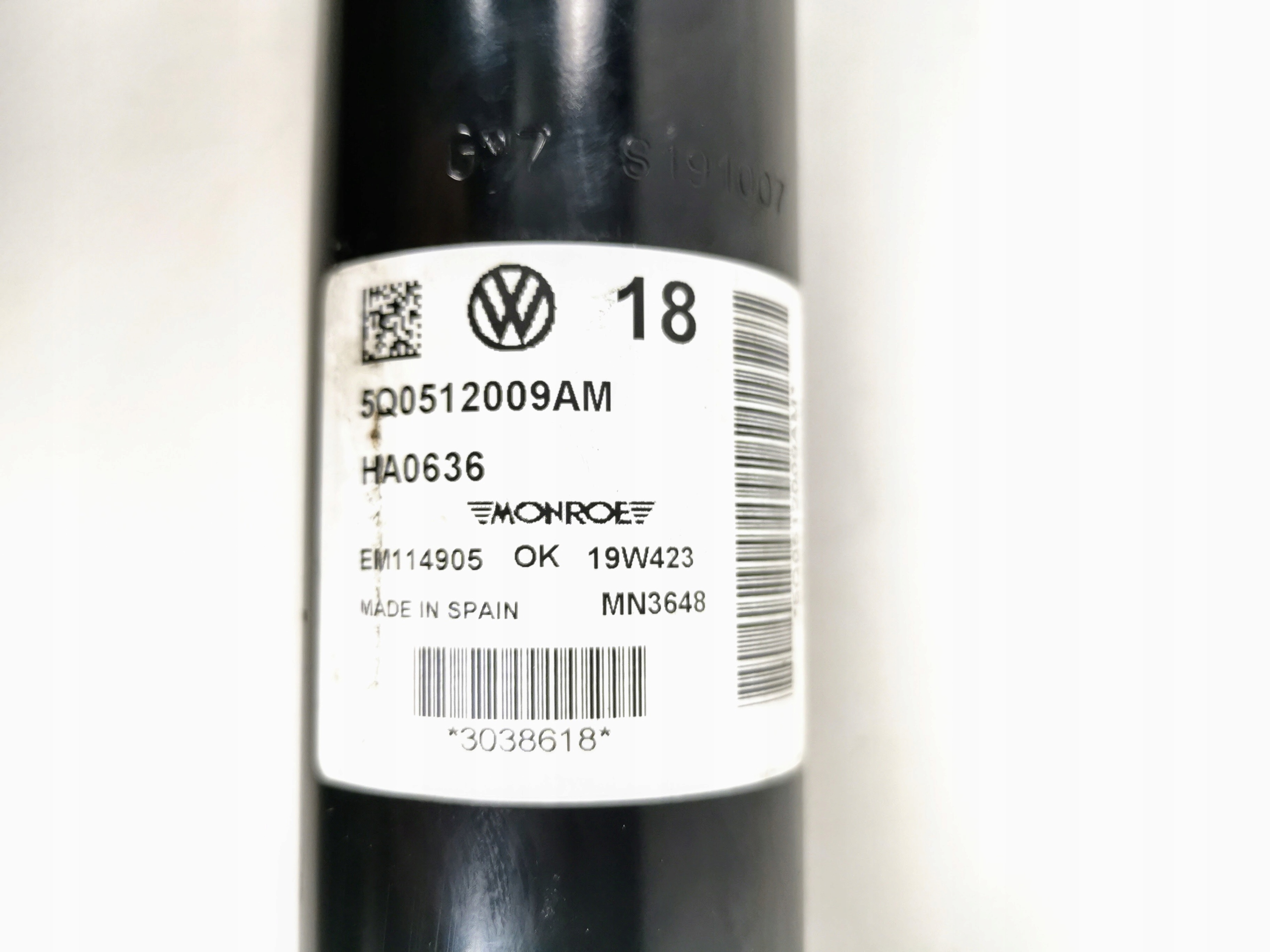 AMORTYZATOR TYŁ GOLF VII PASSAT SKODA 5Q0512009AM Producent części Volkswagen OE