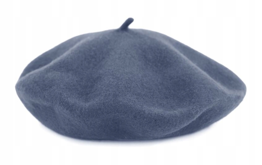 

Beret Damski Klasyczny Francuski Wełna Niebieski