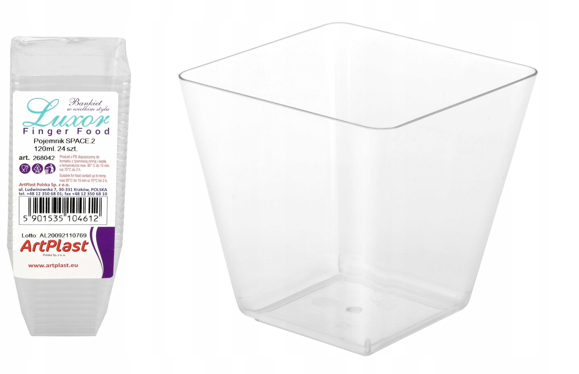 

Pojemnik Space 50ML Do Przystawek Przekąsek 24SZT