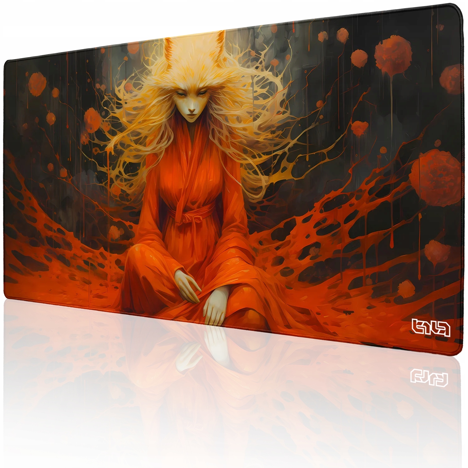 Herní Podložka Slavic Kitsune 100x50 Tilt Na stůl XXL Gamingová XL