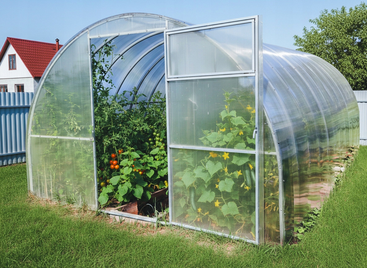 Szklarnia-Cieplarnia Mocna profil 40x20mm 3x4m z poliwęglanu 6mm