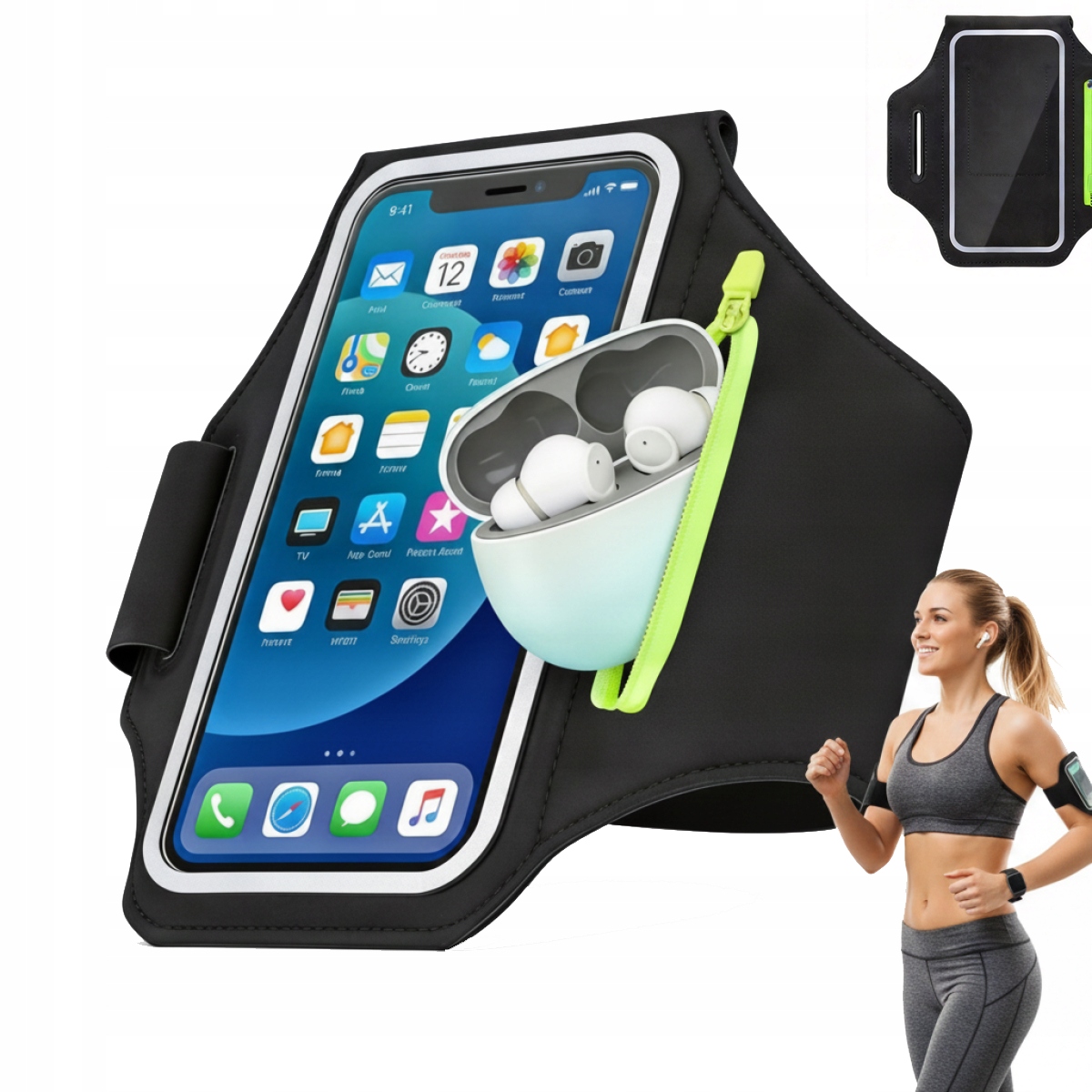Sportowa Opaska Armband Etui Na Telefon Ramię Do Biegania