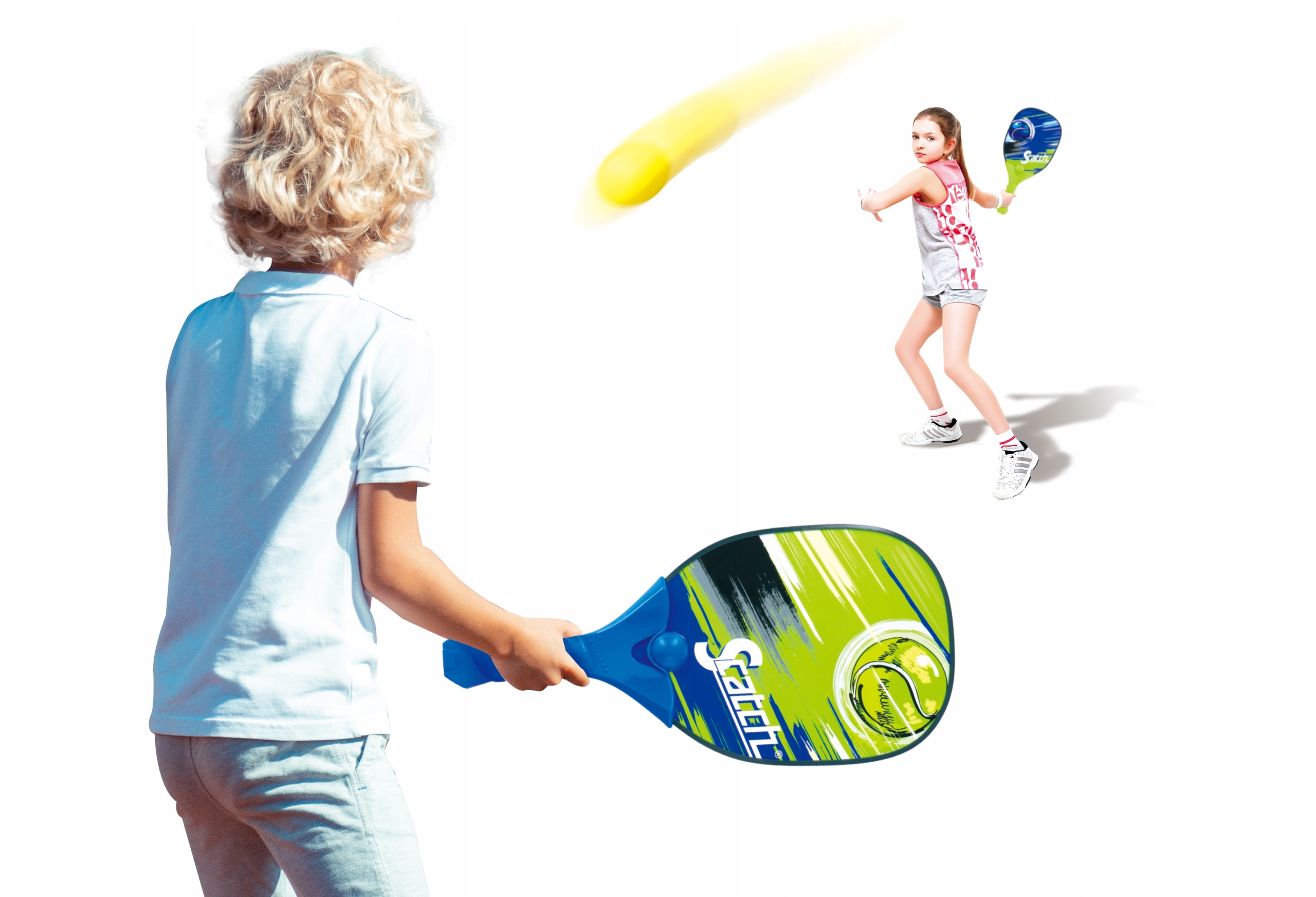 Zestaw do PADDLEBALL rakietki + piłeczki SCATCH Stan opakowania oryginalne