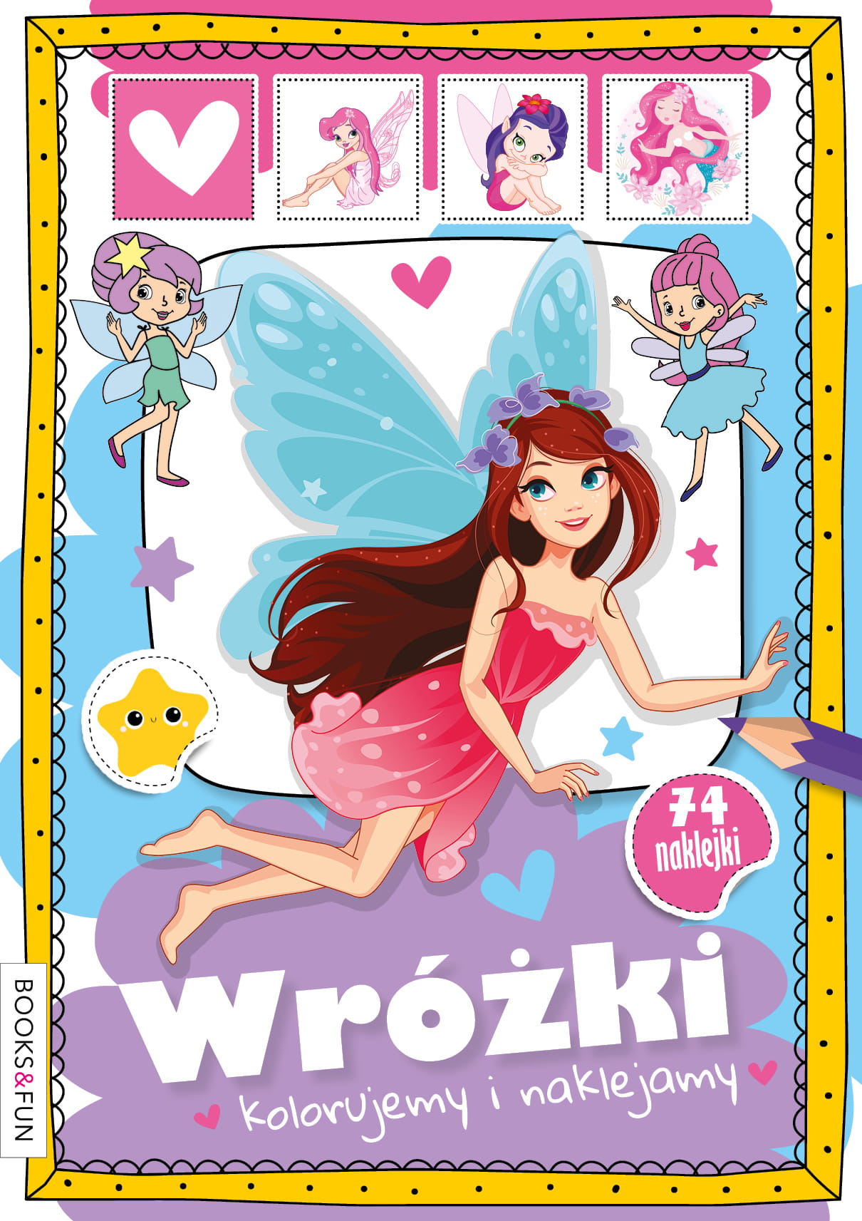 

Wróżki Kolorowanka Z Naklejkami 74 Naklejki 2798