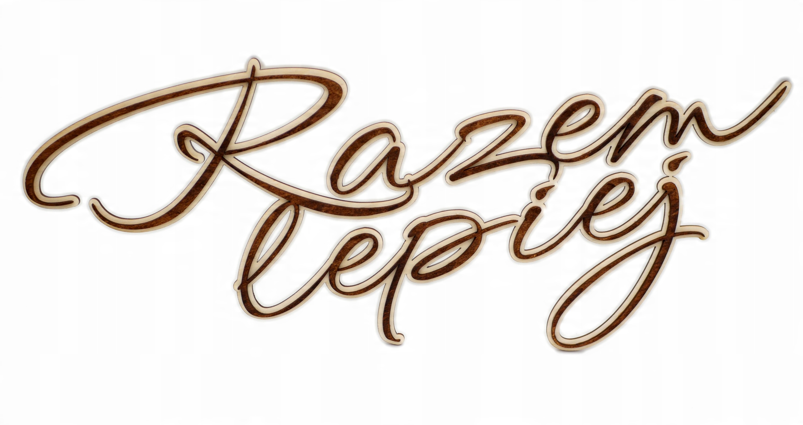 

Razem Lepiej Napis Na Ściankę Dekor 3D 50cm Ślub