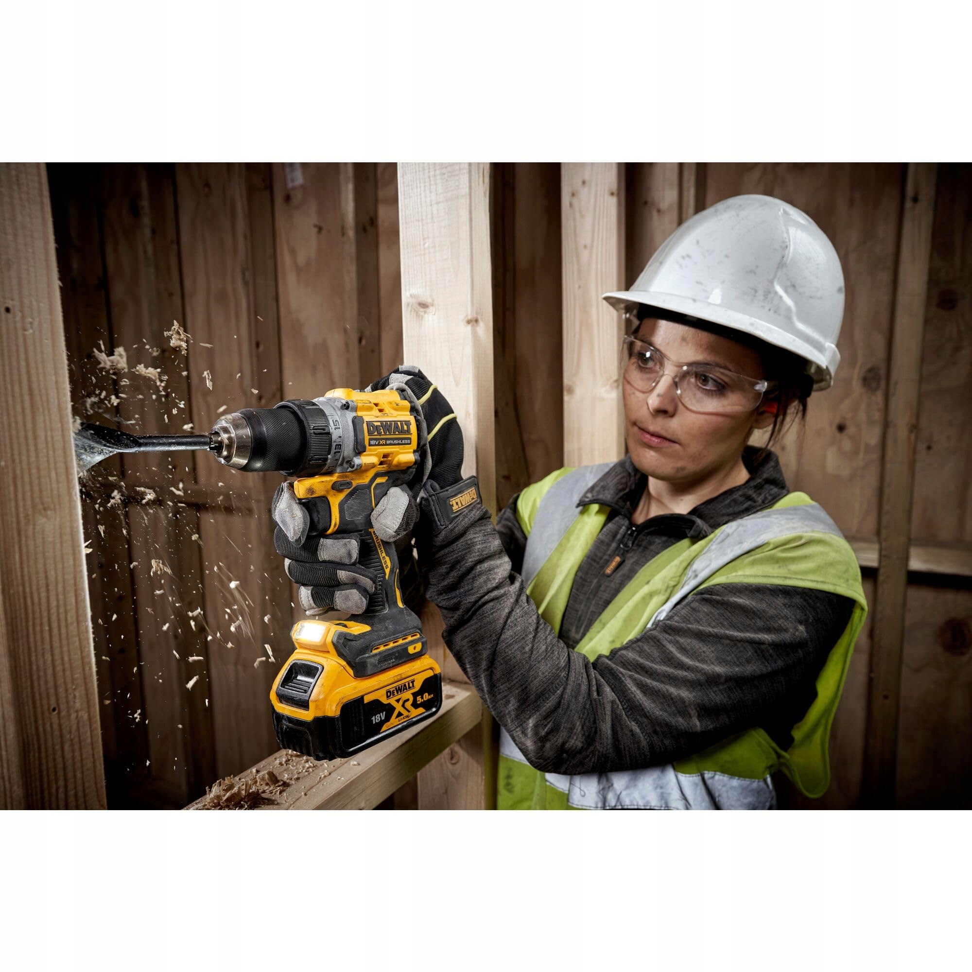 DEWALT 18V Wiertarko-Wkrętarka Bezszczotkowa LED 2x5Ah — miniatura 3