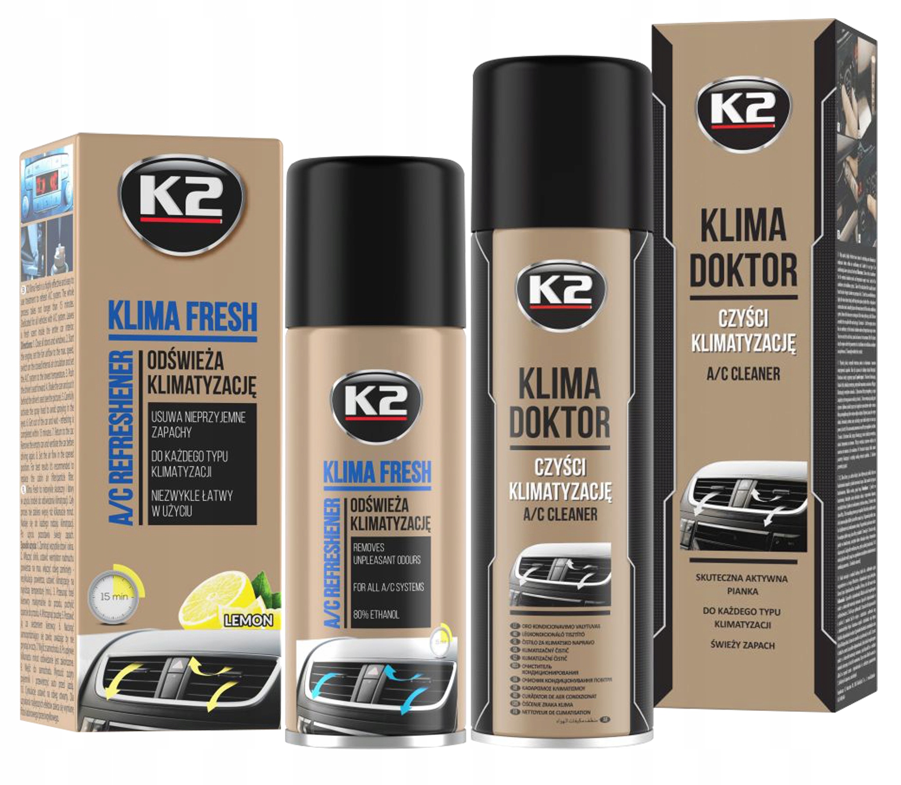 

K2 Zestaw Do Czyszczenia Odgrzybiania Klimatyzacji
