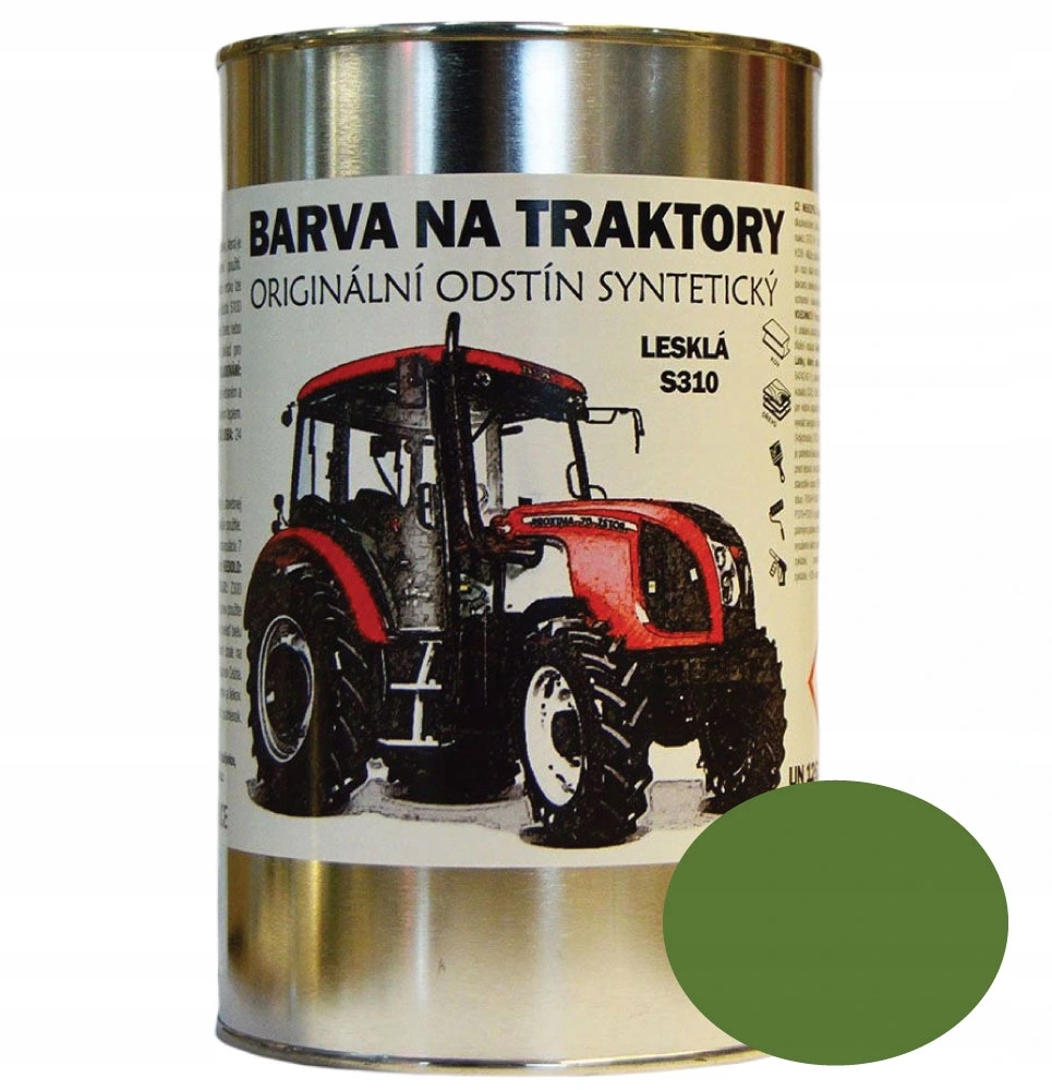 Farby Na Traktory Zetor Orig. odtieň Zelená Tunisia lesklá, Syntetická 5kg