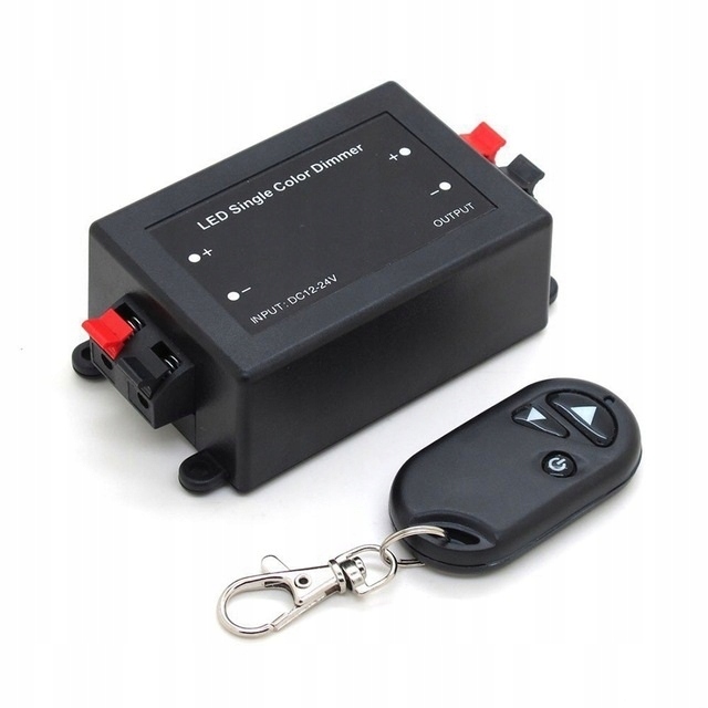 ŚCIEMNIACZ DO TAŚM LED RADIOWY z PILOTEM 12V/24V