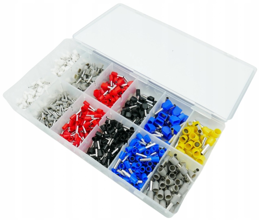 ZACISKARKA PRASKA DO TULEJEK KABLOWYCH KABLI 6-KĄT + TULEJKI ZESTAW 775el Minimalny przekrój przewodu 0.25 mm²