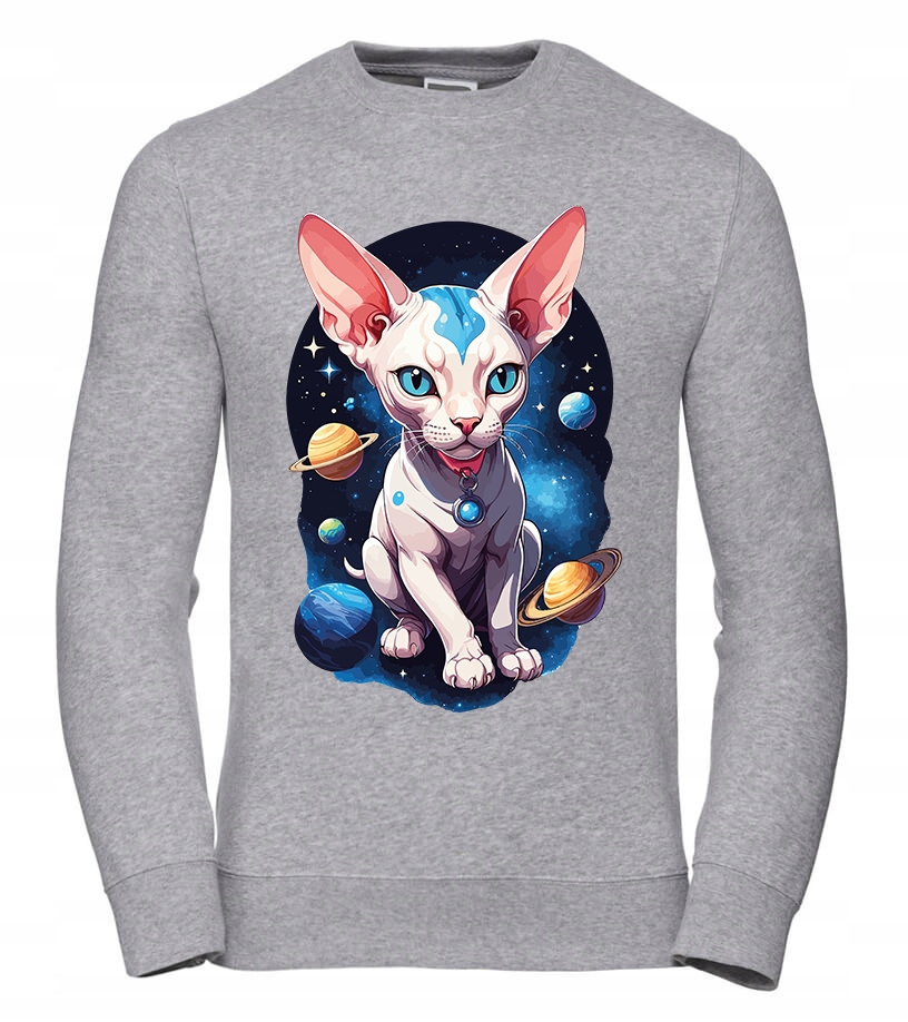 Dámská Mikina Sphynx Cat ve vesmírně šedé barvě Xs