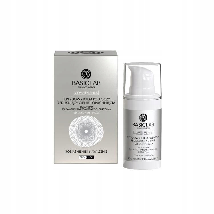 Basiclab Peptydowy krem pod oczy redukujący cienie i opuchnięcia 15ml