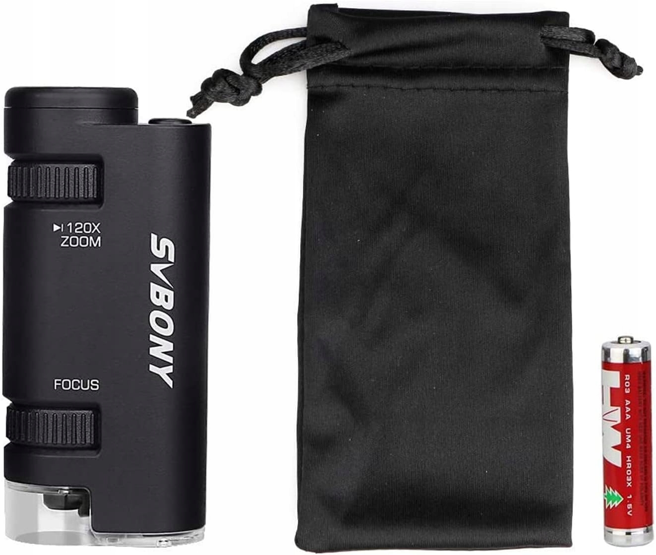 Ruční Digitální Mikroskop Mobilní Zoom 120X Svbony SV603 Led Lupa Dárek