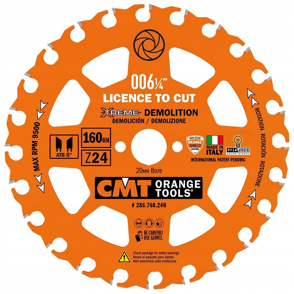 Cmt 286.790.24M Kotoučová pila na dřevo s hřebíky 190x30 mm 24z