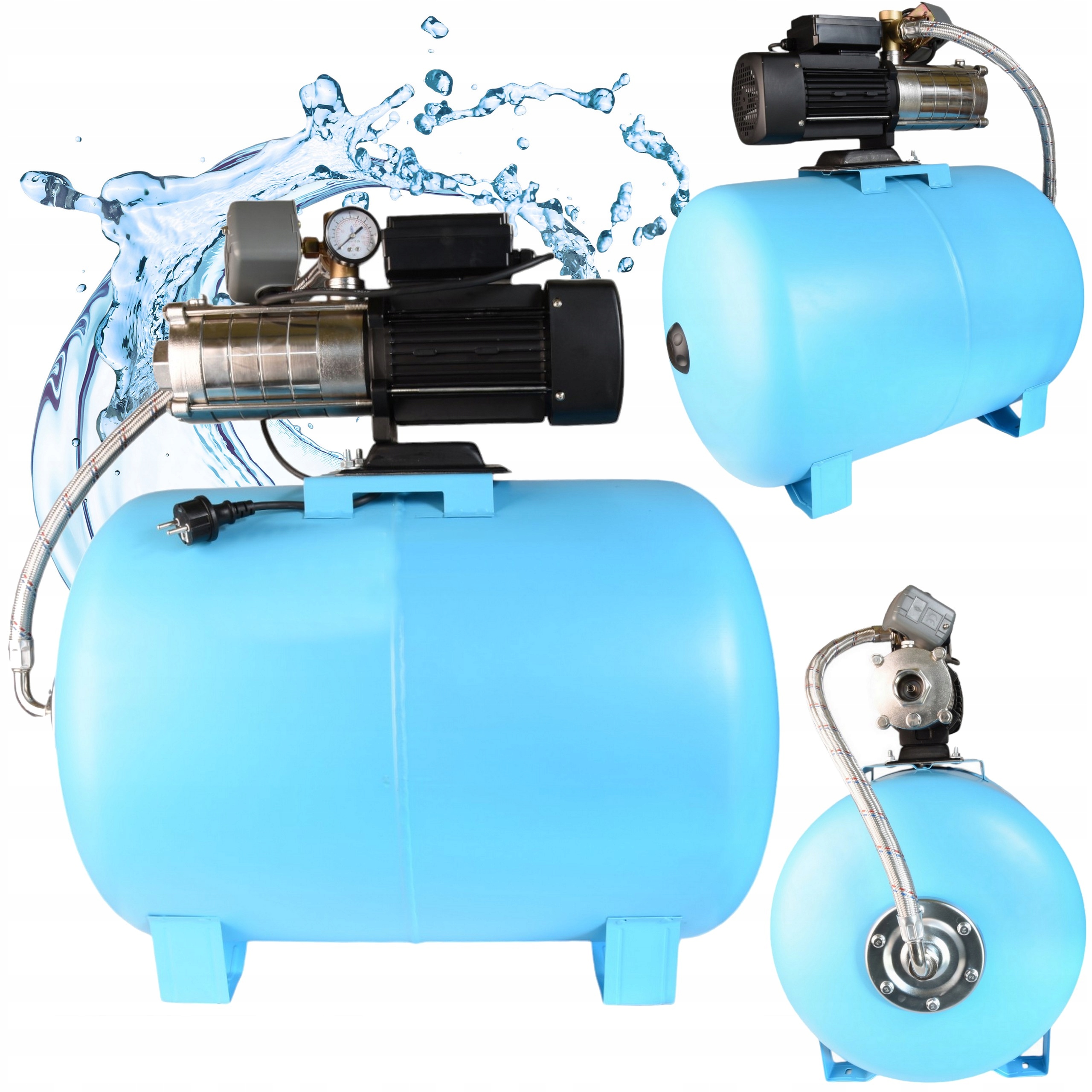 Hydrofor Na Vodu 80L Čerpadlo Alpinox 1100W Silné rotory Inox Premium 7800l/h