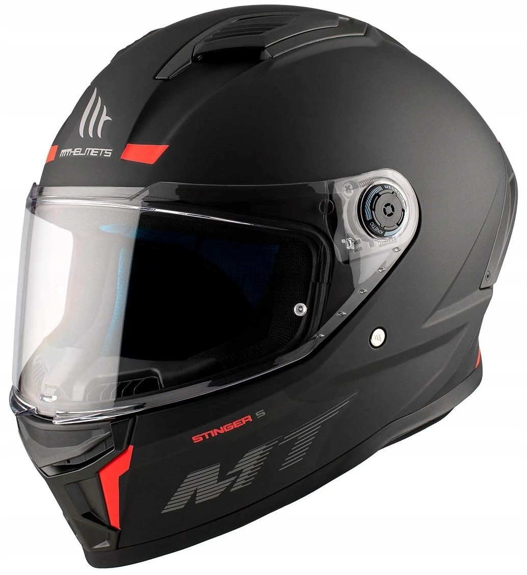 Mt Helmets Stinger 2 Solid Black Matt Motocyklová Prilba Čierna Matná