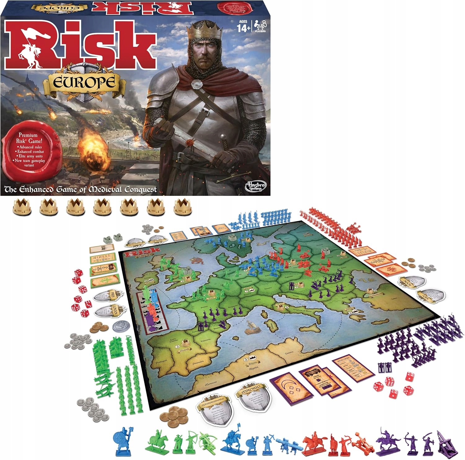 Winning Moves Games Risk Europe, Blue