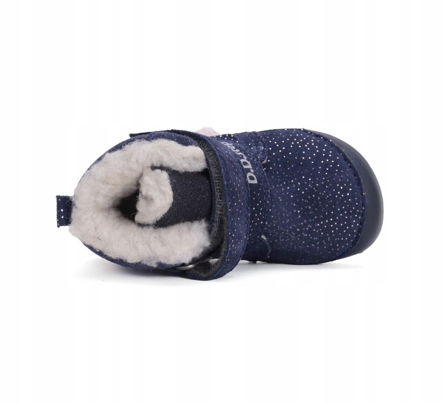Buciki zimowe, śniegowce dziecięce DD step barefoot W070-42110 granat 20 Rozmiar (new) 20