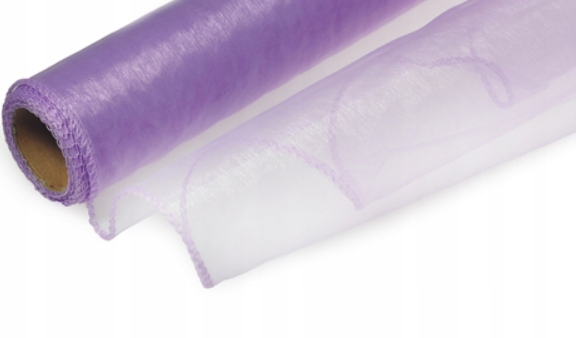 

Organza organtyna obszywana 40cm/8m Ślub Wrzosowa