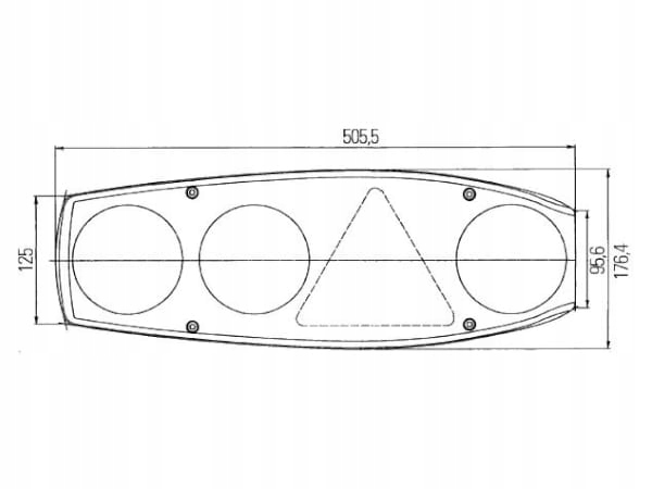 140/093-1 - Задний фонарь Hella Caraluna 2 plus хром п