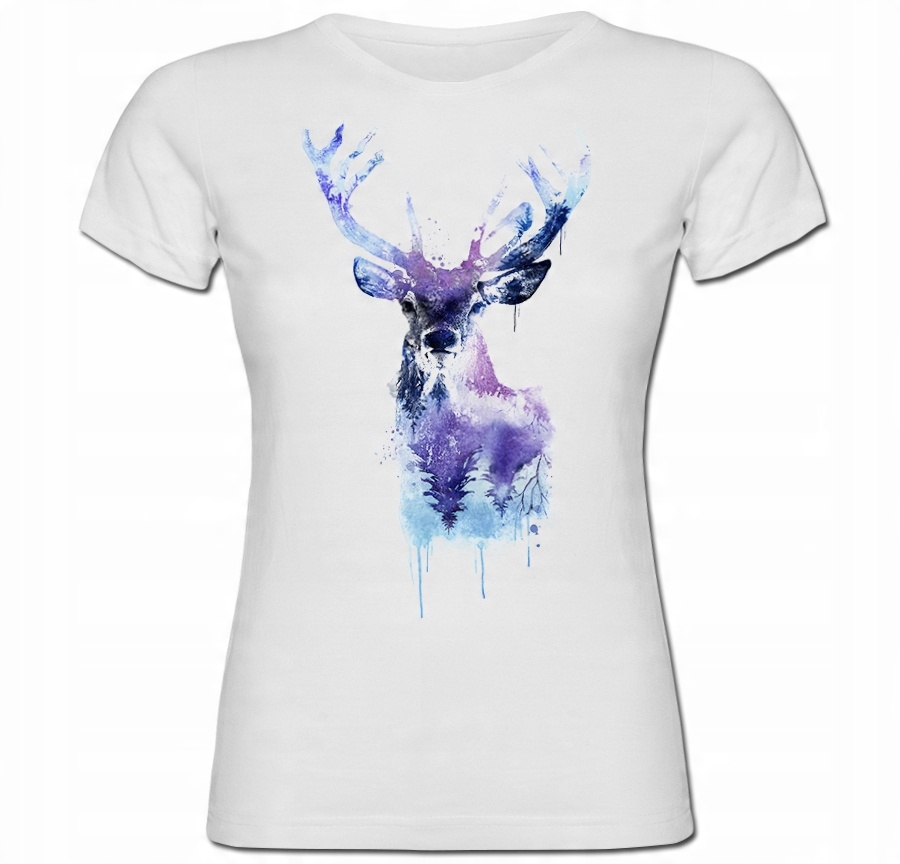 

Tshirt damski Jeleń deer jelonek rogi rogacz S