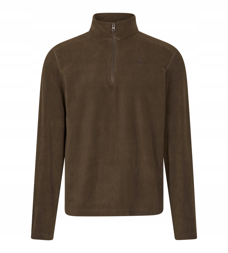Mikina Fleecová Seeland Benjamin Half Zip Tmavohnědá L