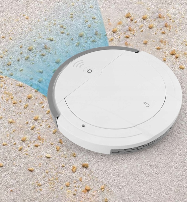 ROBOT SPRZĄTAJĄCY ODKURZACZ AUTOMATYCZNY BIAŁY Kolor dominujący biały
