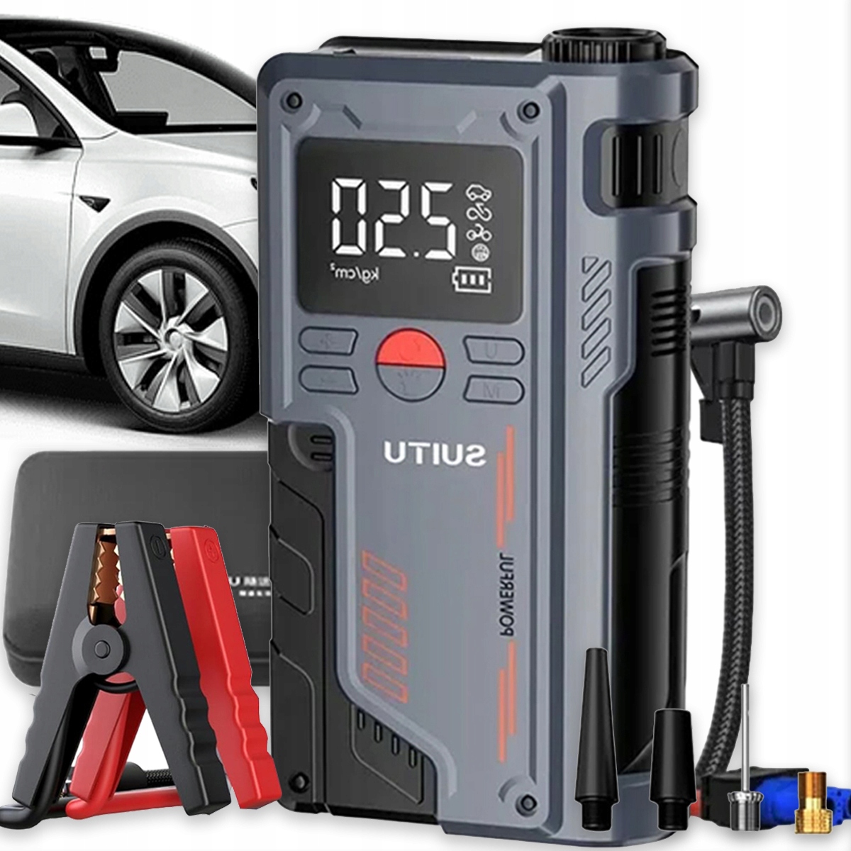 Kompresor Štartovacie Zariadenie Booster Jump Starter Air Pump 20000 mAh 2IN