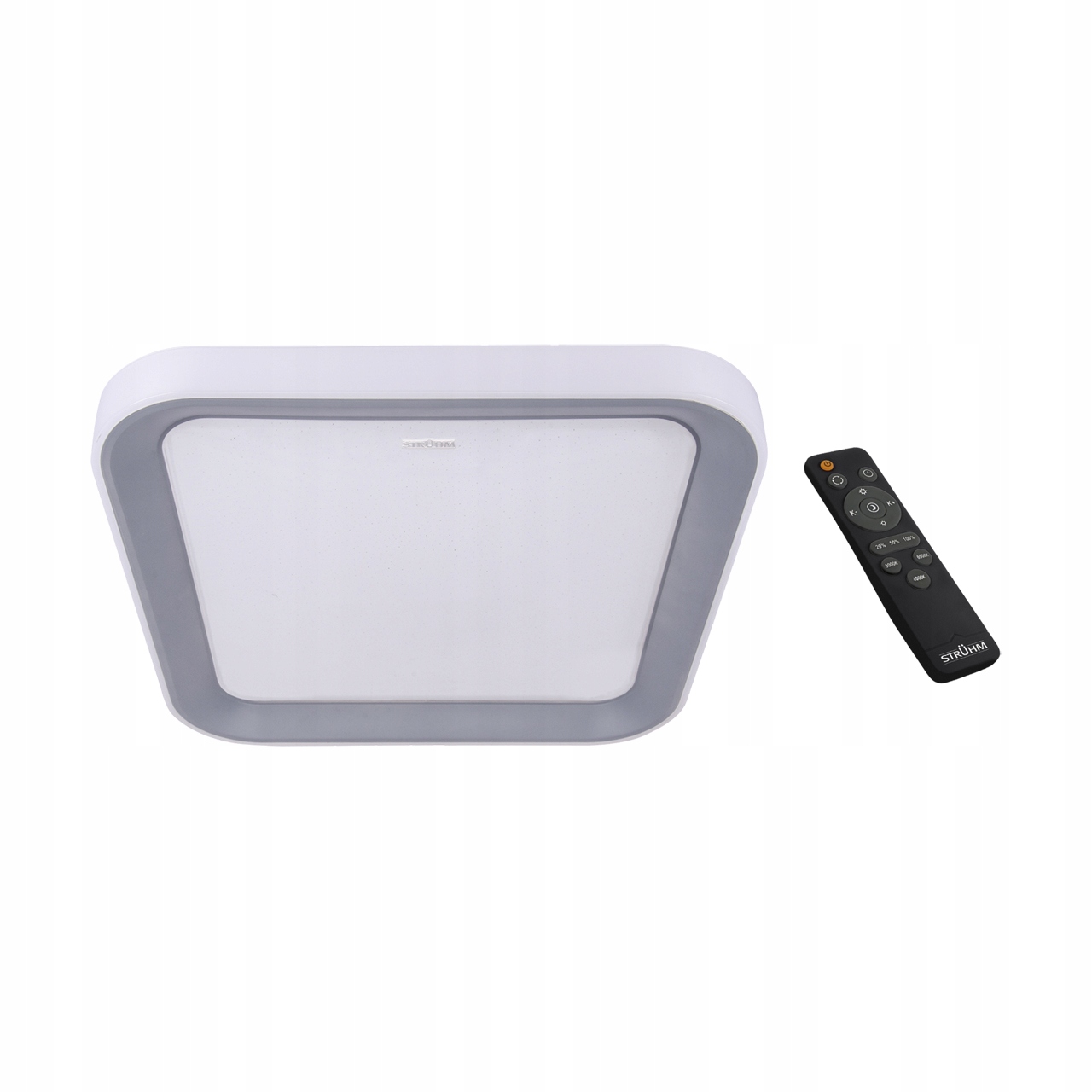 Plafonier s Led diaľkovým ovládaním Ariel D 48W 3000K-4200K-6500K IP44 strieborný