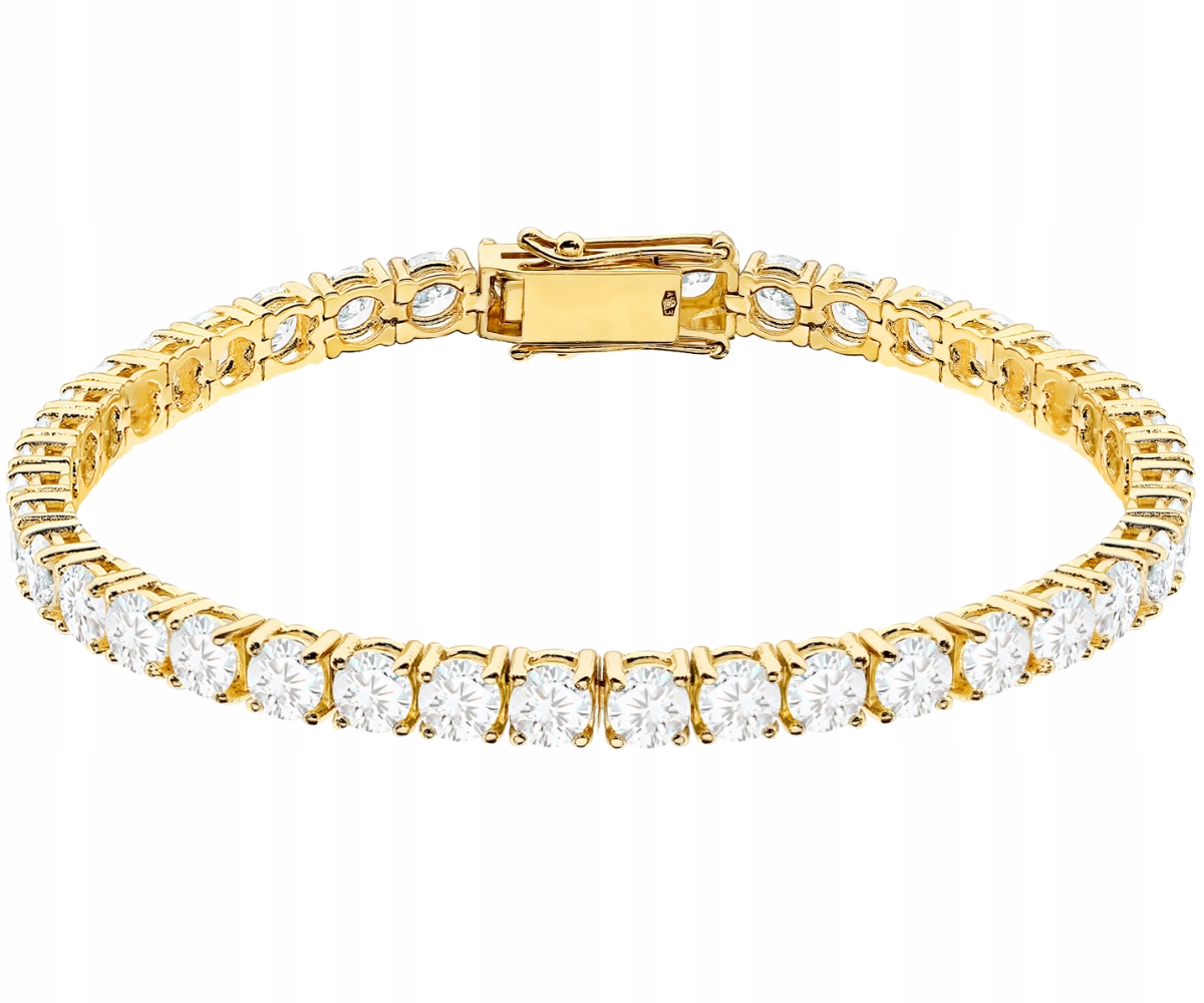 Fenoménní zlatý náramek 585 s brilianty 11 Ct 19 Cm