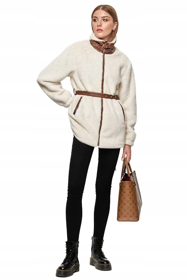 Kožešinová Bunda GSQ2228 Ecru S (36)