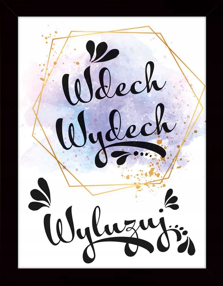 

Nowoczesny Obraz Z Napisami Na Ścianę W Ramie