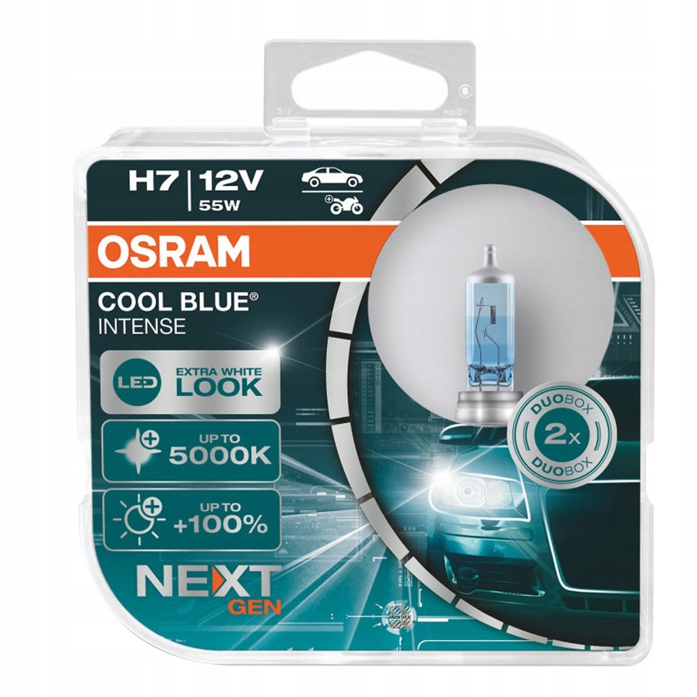 

Osram Cool Blue Intense NextGen H7 5000K +100