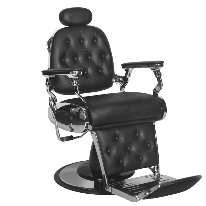 Kadeřnické Barberské Křeslo Francesco Černé Barber
