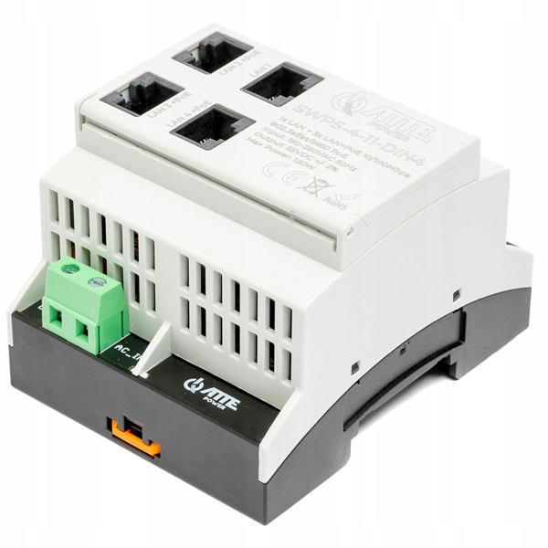 Switch Poe SWPS-4-11-DIN4 4-PORTOWY Atte