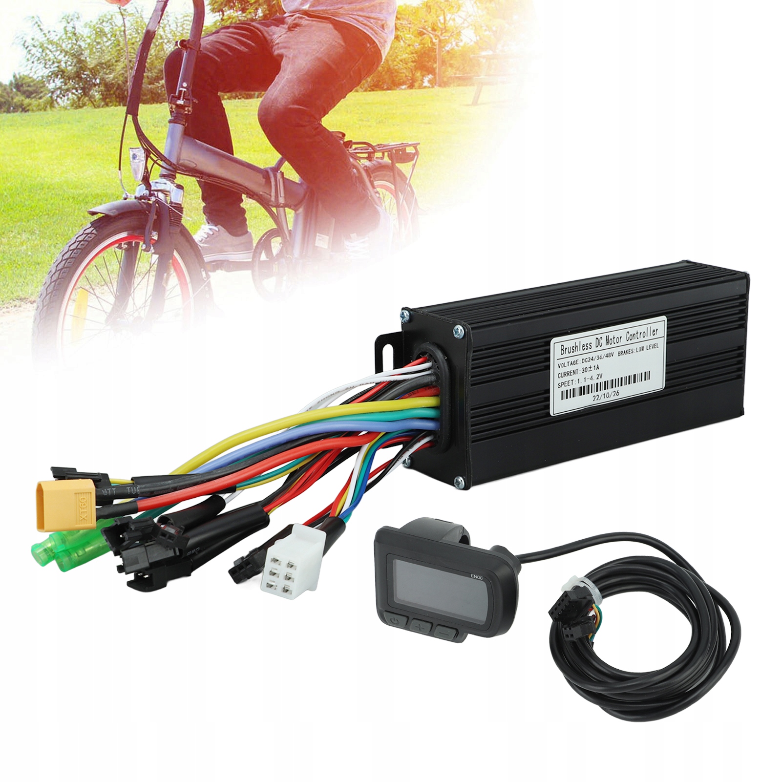Sada sinusového regulátoru 30A s LCD 24V 36V 48V 1000W-1500W