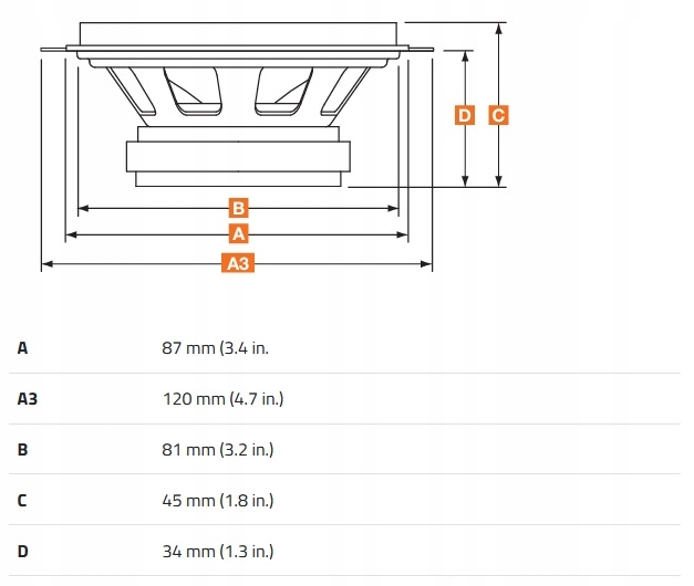 HERTZ DCX87.3 MOCNE GŁOŚNIKI SAMOCHODOWE 87MM 8,7CM 60W IDEALNE POD RADIO Stan opakowania oryginalne