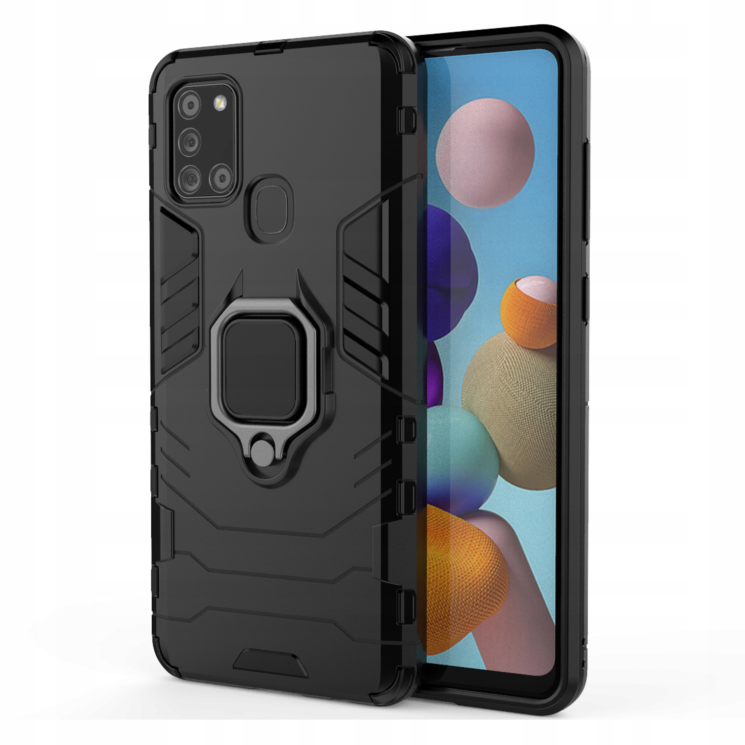 

Etui Pancerne Uchwyt do Samsung Galaxy A21S +szkło