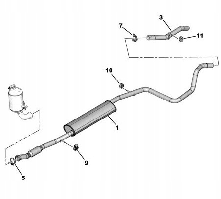WIESZAK GUMOWY TŁUMIKA CITROEN,FIAT,PEUGEOT Producent części F-A1