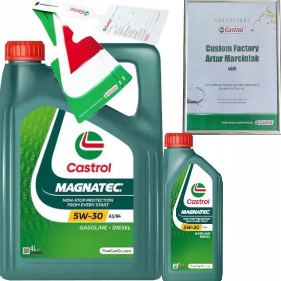 Castrol Magnatec 5W30 A3/B4 5L Vw 502 00 505 00 Zawieszka