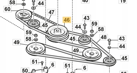 Hlavné kladkové koleso agregátu Stiga 155H Titan 1134-6978-01
