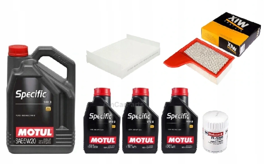 MOTUL 5W20 8L+ FILTR FL500S FORD MUSTANG 5.0 2018