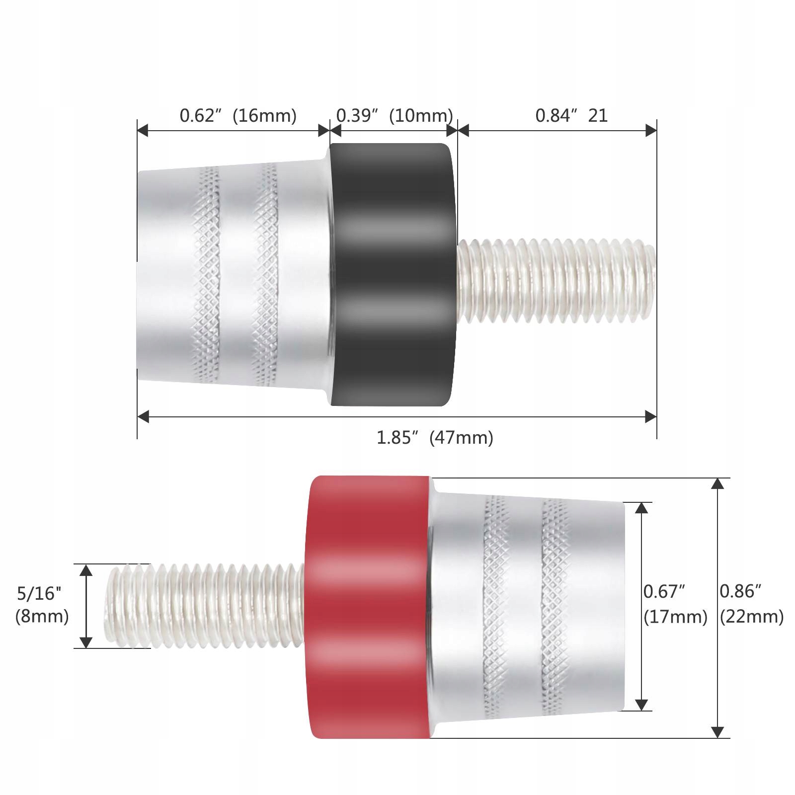 SŁUPEK KLEMA ADAPTER ŚRUBA DO AKUMULATORA SAE M8 KPL Producent części Batpol