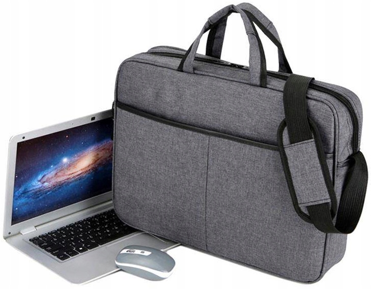 Torba do notebooka laptopa 15.6'' pasek szara Wielkość matrycy 15.6