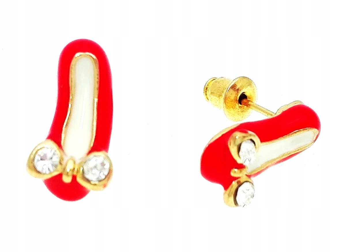 

Kolczyki baletki czerwone