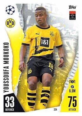 Match Attax 2023/24 224 Youssoufa Moukoko Topps