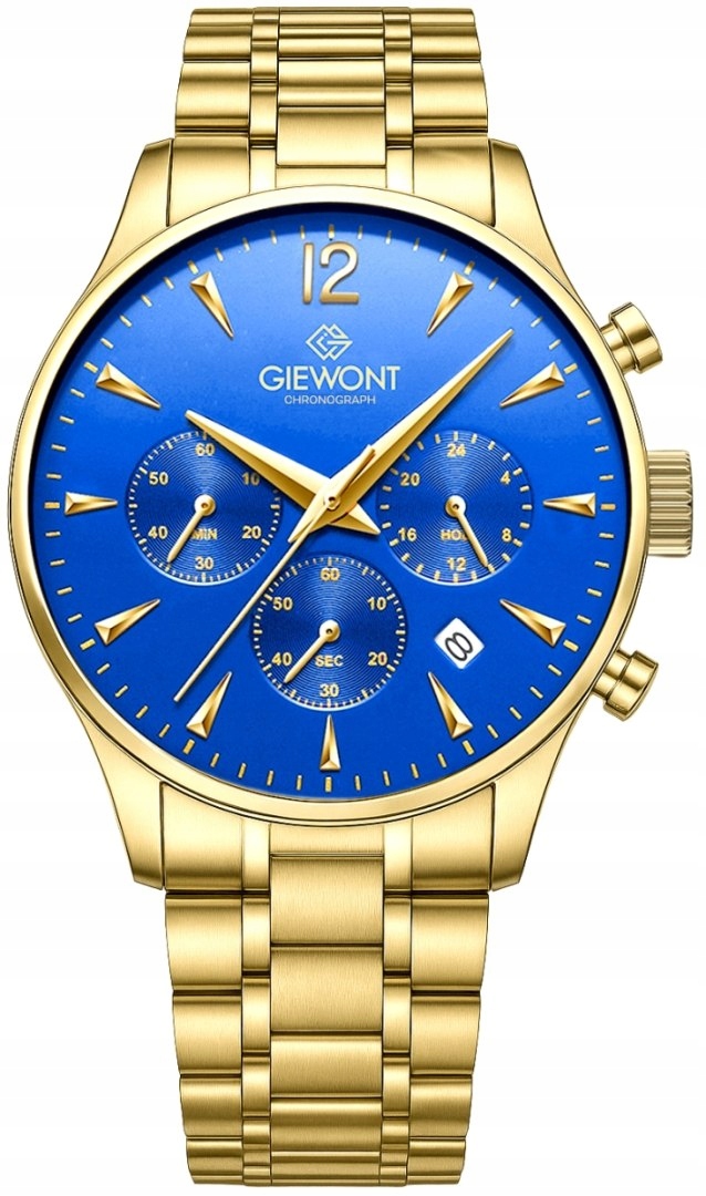 Pánské Hodinky Giewont Chronograph Sapphire Zlato modré GW6310-B5