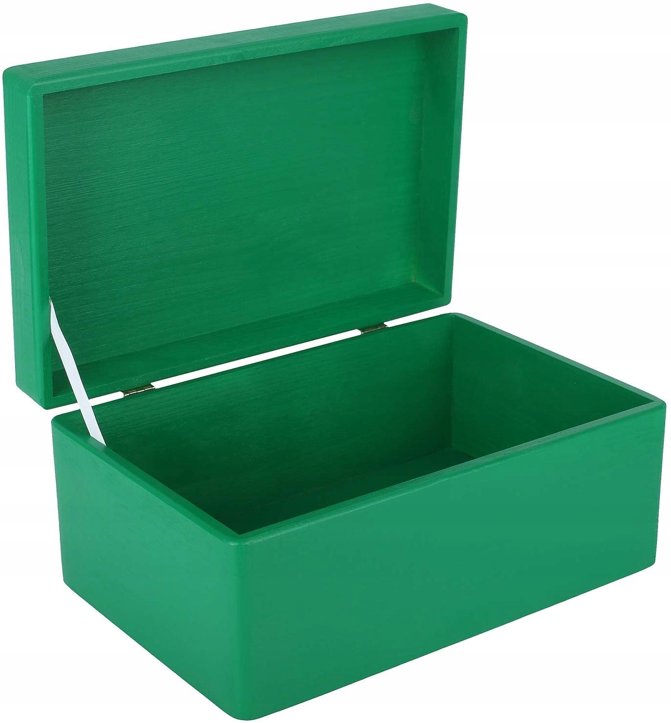 

Pudełko drewniane zielone z wiekiem 30x20x14 cm