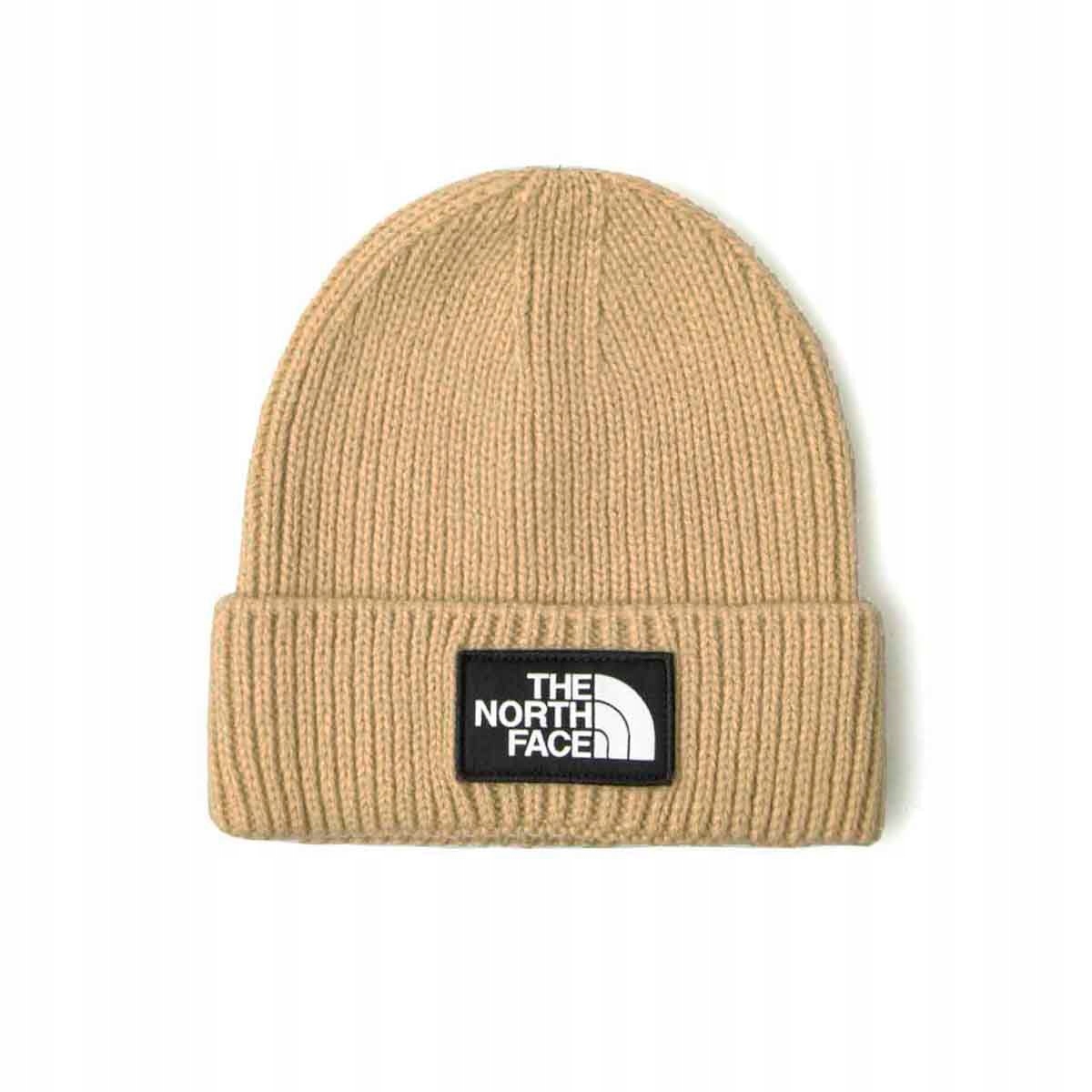 Czapka z grubej dzianiny The North Face r. uniwersalny kolor beżowy