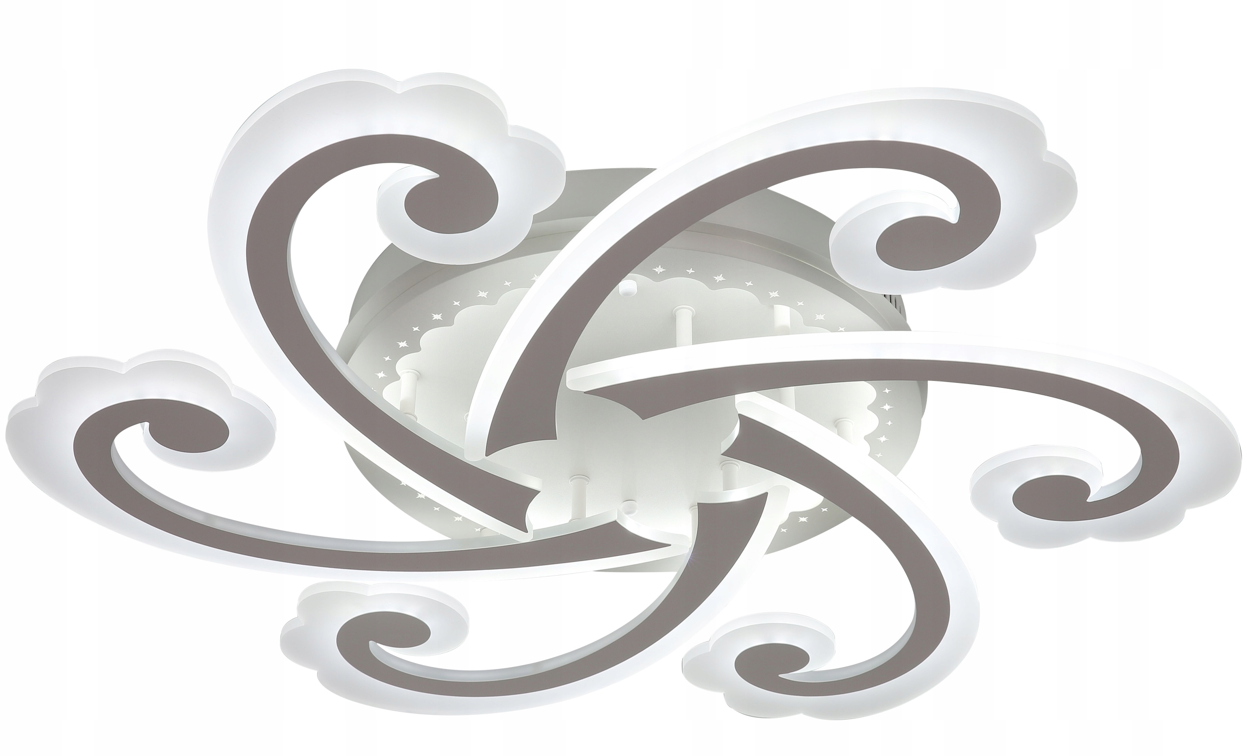 LAMPA LED SUFITOWA PLAFON ŻYRANDOL NATYNKOWY NOWOCZESNA LAMPA + PILOT EAN (GTIN) 5905476255655